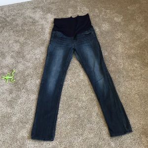Pink blush maternity jeans